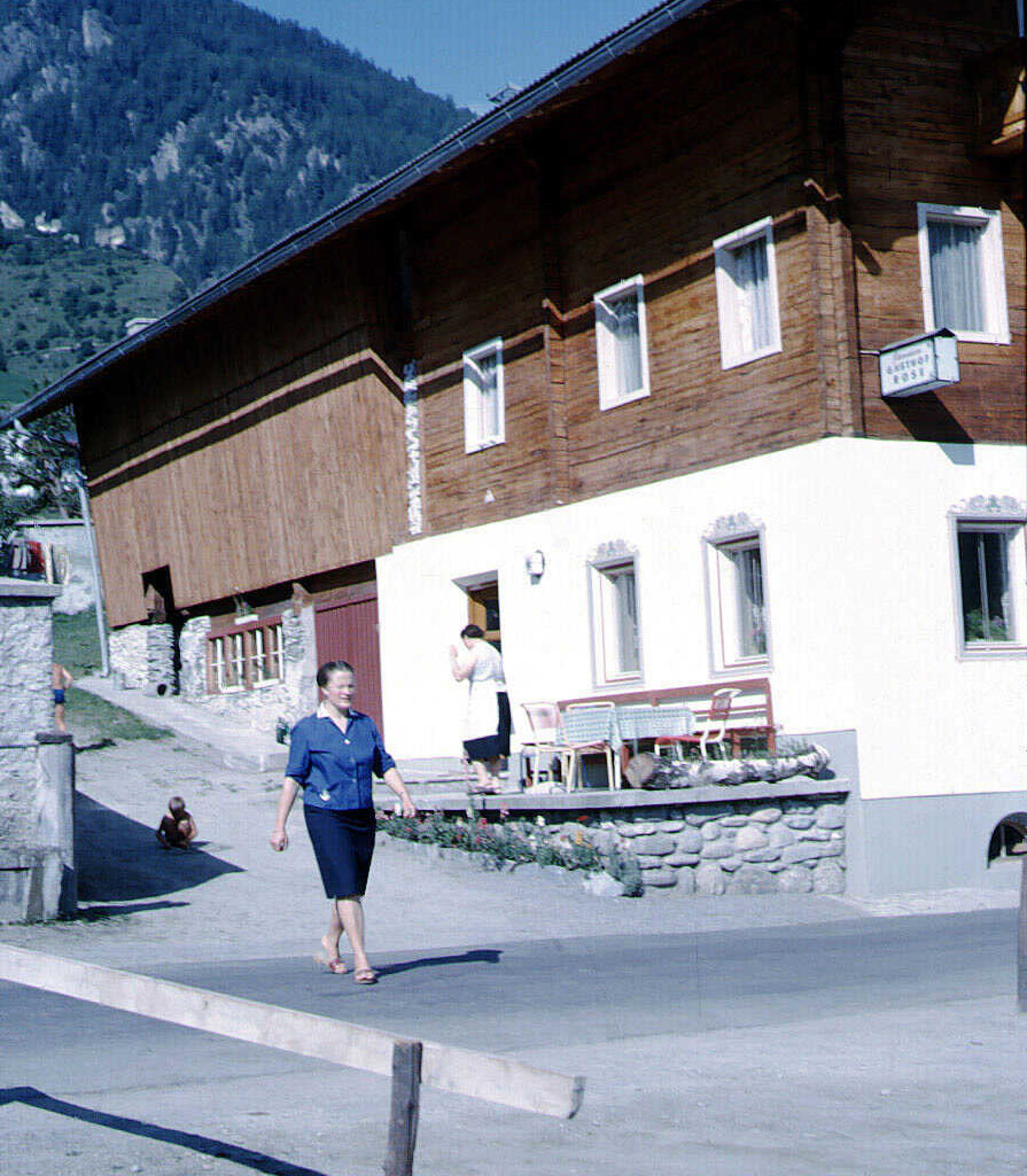 Gasthof Rose in Virgen – historische Aufnahme
