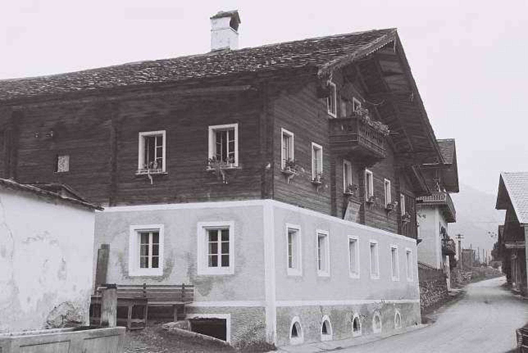 Gasthof Rose in Virgen – historische Aufnahme