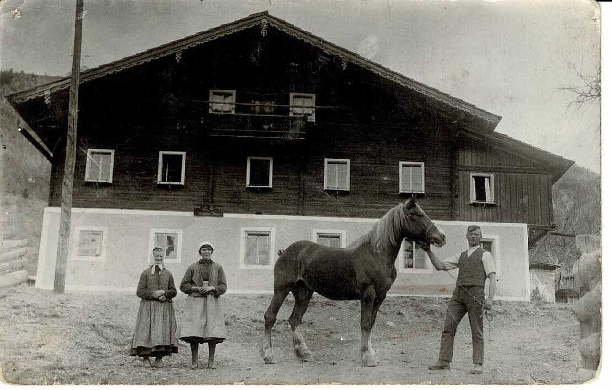 Gasthof Rose in Virgen – historische Aufnahme